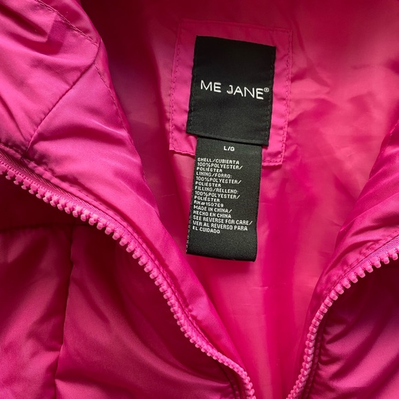 Child L pink puffer coat - Picture 4 of 5